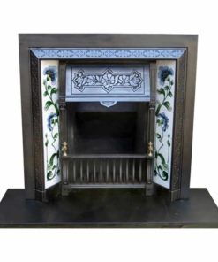 Victorian Cast Iron Fireplace Insert Antique