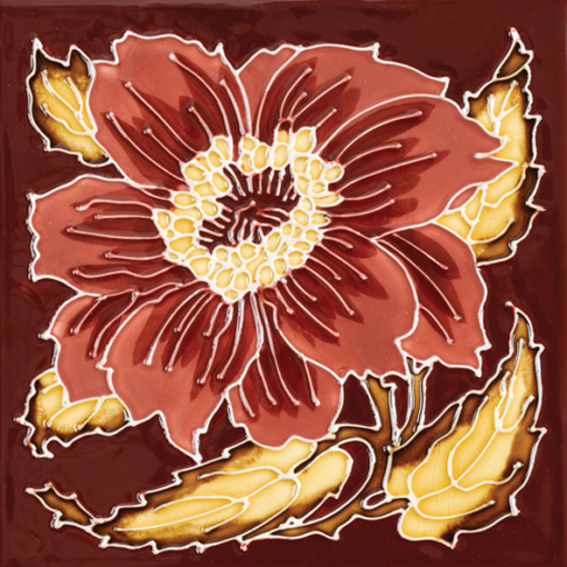Stovax Chrysanthemum Fireplace Tile