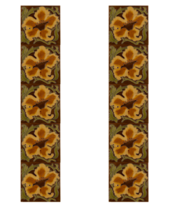 Carron Tubelined Golden Fireplace Tiles (LGC091)