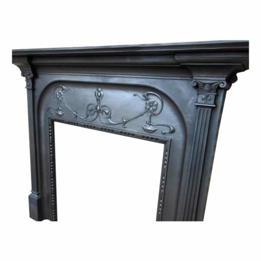 Antique Victorian Fireplace Cast Iron Surround