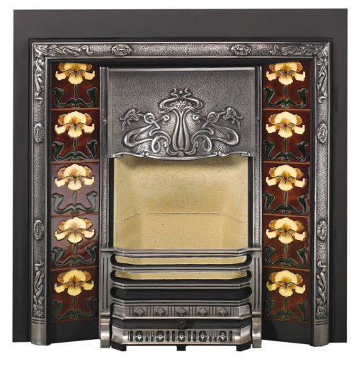 Stovax Art Nouveau Tiled Fireplace Front