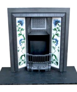 Antique Mid Victorian Cast Iron Fireplace Insert