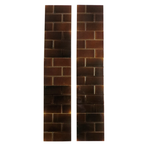 Classic Victorian Brown Brick Fireplace Tiles