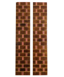Original Antique Brown Brick Fireplace Tiles