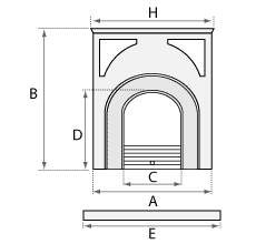 Gallery Fireplace Dimensions