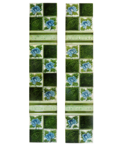 Rich Floral Late Edwardian Fireplace Tiles