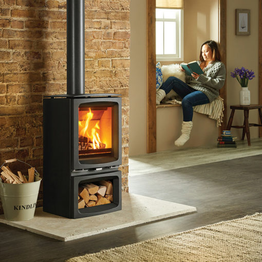 Vogue Midi Wood Burning Stove - From Victorian Fireplace Store