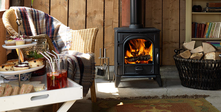 wood-burning stove to cut heating bills