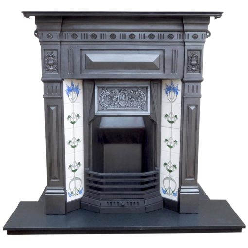 Original Edwardian Combination Fireplace