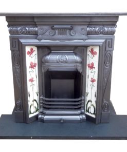 Detailed Combination Fireplace