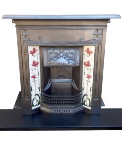 Original Floral Combination Fireplace