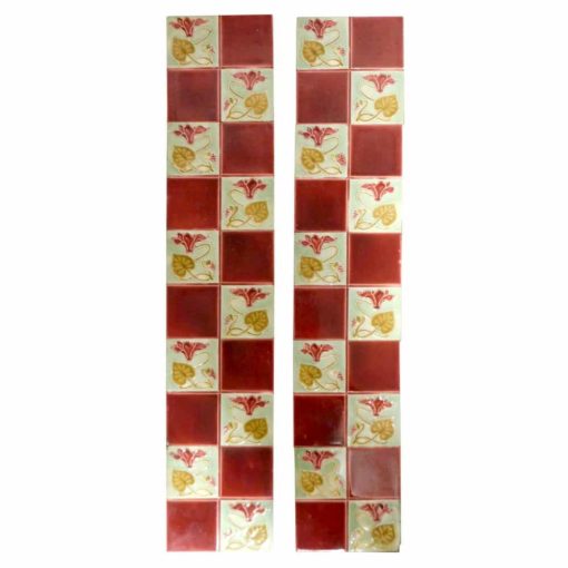 Square Pattern Antique Fireplace Tiles