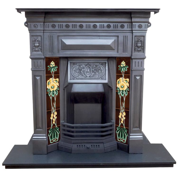 Antique Combination Fire - Victorian Fireplace Store