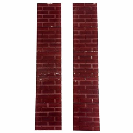 Red Brick Pattern Fireplace Tiles