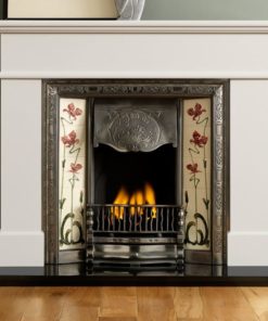 Pisa Ivory Perla Marble Fire Surround With Normandy Insert