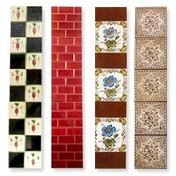 victorian fireplace tile