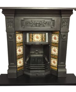 Antique Original Combination Fireplace