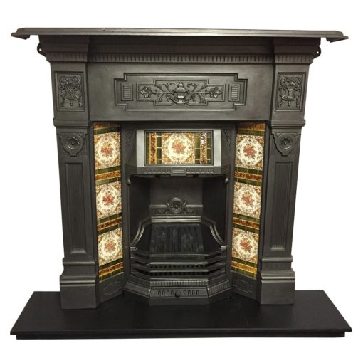 Antique Original Combination Fireplace