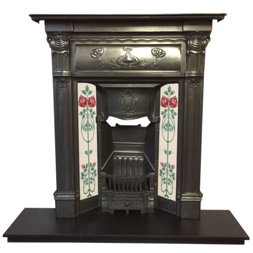 Art Nouveau Combination Fireplace