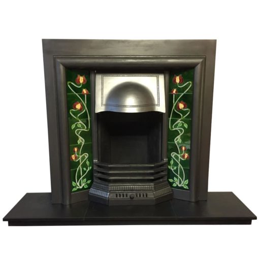 Edwardian Cast Iron Fireplace Insert