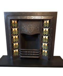Antique Floral Fireplace Insert