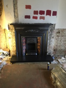 Tiled Combination Fireplace