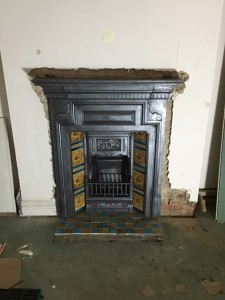 Combination Tiled Fireplace